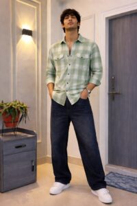 Fresh & Casual_ The Ultimate Sage Green Plaid Essential