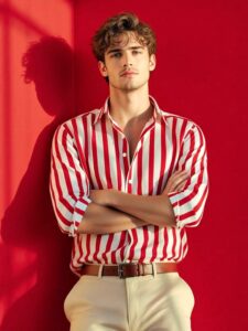 Men's Striped Summer Shirt _ Old Money Aesthetic 2026